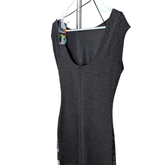 DISIGUAL NWT mini dress, cat sleeve, deep round back neck collar - Picture 3 of 5